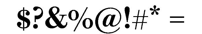 Brunel Text Short Medium Font OTHER CHARS