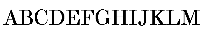 Brunel Text Short Roman Font UPPERCASE