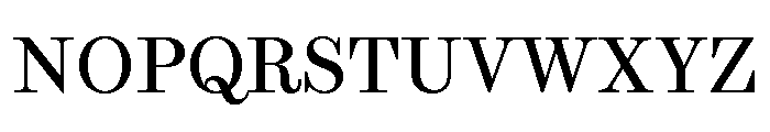 Brunel Text Short Roman Font UPPERCASE