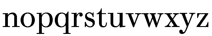 Brunel Text Short Roman Font LOWERCASE