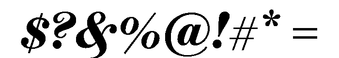 Brunel Text Short Semibold Italic Font OTHER CHARS
