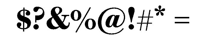 Brunel Text Short Semibold Font OTHER CHARS