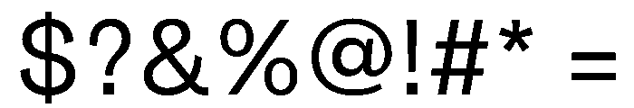 BrunswickGrotesque Regular Font OTHER CHARS