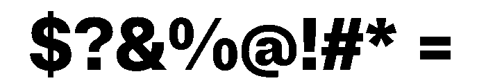 BrutGrotesque Extrabold Font OTHER CHARS