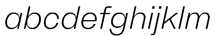 BrutGrotesque ExtralightItalic FONT
