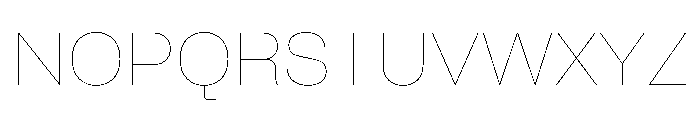 BrutGrotesque Line Font UPPERCASE