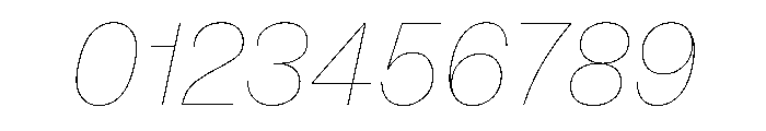 BrutGrotesque LineItalic Font OTHER CHARS
