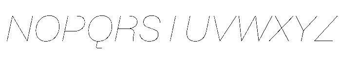 BrutGrotesque LineItalic Font UPPERCASE