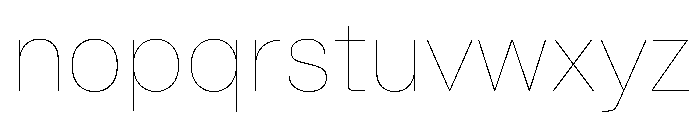 BrutGrotesque Line Font LOWERCASE