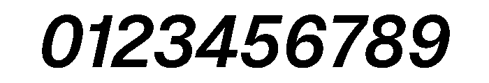 BrutGrotesque MediumItalic Font OTHER CHARS