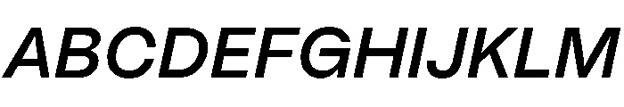 BrutGrotesque MediumItalic Font UPPERCASE