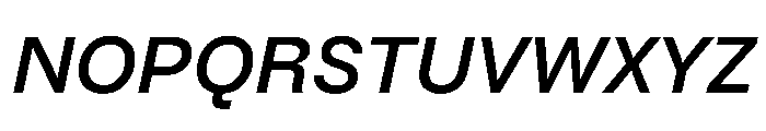 BrutGrotesque MediumItalic Font UPPERCASE