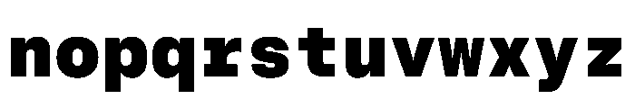 BrutGrotesqueMono Black Font LOWERCASE