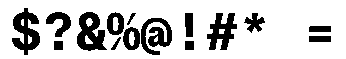BrutGrotesqueMono Bold Font OTHER CHARS