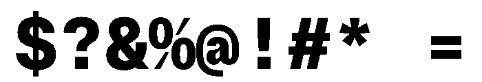 BrutGrotesqueMono Extrabold Font OTHER CHARS