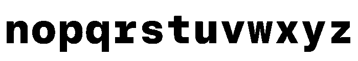 BrutGrotesqueMono Extrabold Font LOWERCASE
