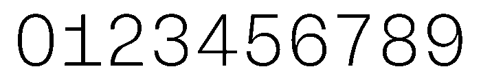 BrutGrotesqueMono Extralight Font OTHER CHARS