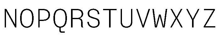 BrutGrotesqueMono Extralight Font UPPERCASE