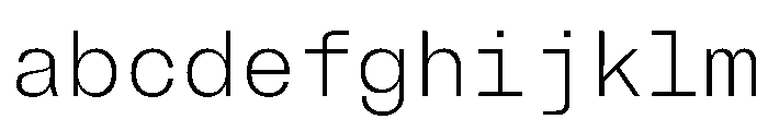 BrutGrotesqueMono Extralight FONT
