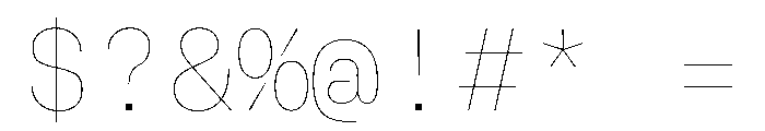 BrutGrotesqueMono Line Font OTHER CHARS