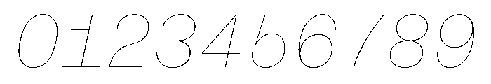 BrutGrotesqueMono LineItalic Font OTHER CHARS