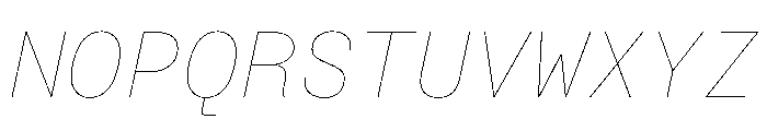 BrutGrotesqueMono LineItalic Font UPPERCASE