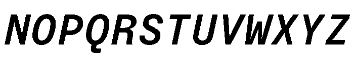BrutGrotesqueMono MediumItalic Font UPPERCASE