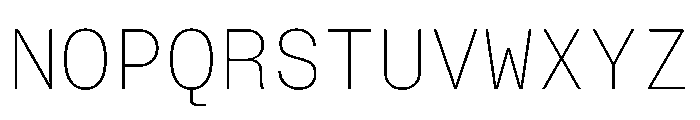 BrutGrotesqueMono Thin Font UPPERCASE