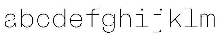 BrutGrotesqueMono Thin FONT