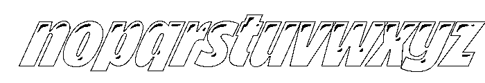 Brzo Air Font LOWERCASE