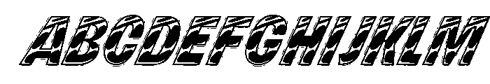 Brzo Chrome Away Font UPPERCASE