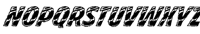 Brzo Chrome Away Font UPPERCASE