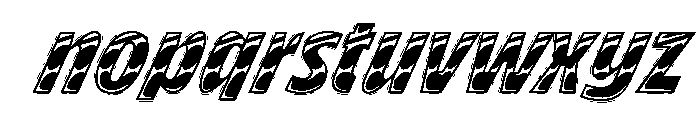 Brzo Chrome Away Font LOWERCASE