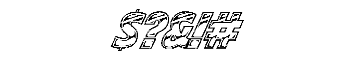 Brzo Chrome Home Font OTHER CHARS