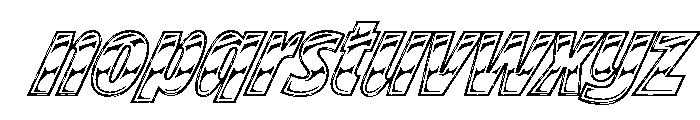 Brzo Chrome Home Font LOWERCASE