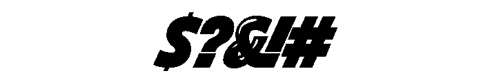 Brzo Gloss Font OTHER CHARS