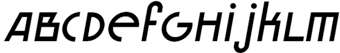 Brusque Italic Font UPPERCASE