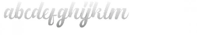 Bright Script Halftone Dots Font LOWERCASE