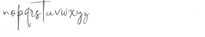 Brilliant Signature 1 Font LOWERCASE