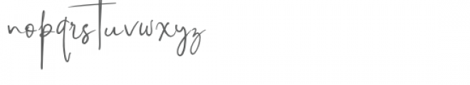 Brilliant Signature 2 Font LOWERCASE