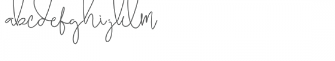 Brilliant Signature 3 Font LOWERCASE