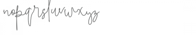 Brilliant Signature 3 Font LOWERCASE