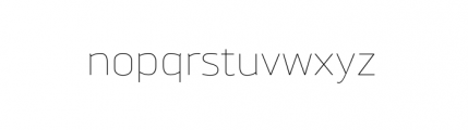 Brokman Thin Font LOWERCASE