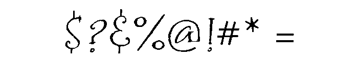 Bramble Regular Font OTHER CHARS