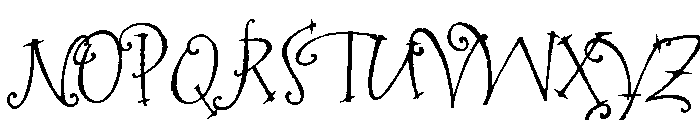 Bramble Wild Font UPPERCASE