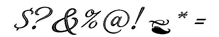 Brand Inline Font OTHER CHARS