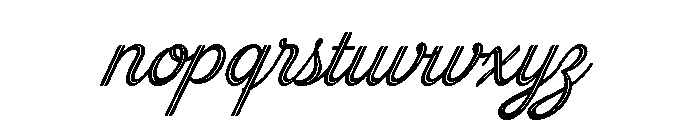 Brand Inline Font LOWERCASE