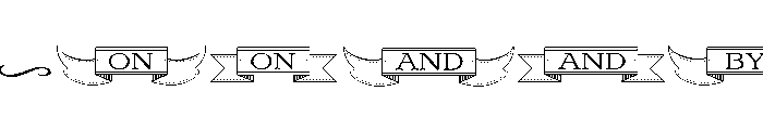 Brand Ornaments Font UPPERCASE