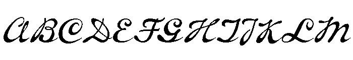 Brass Script Regular Font UPPERCASE
