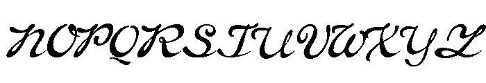 Brass Script Regular Font UPPERCASE